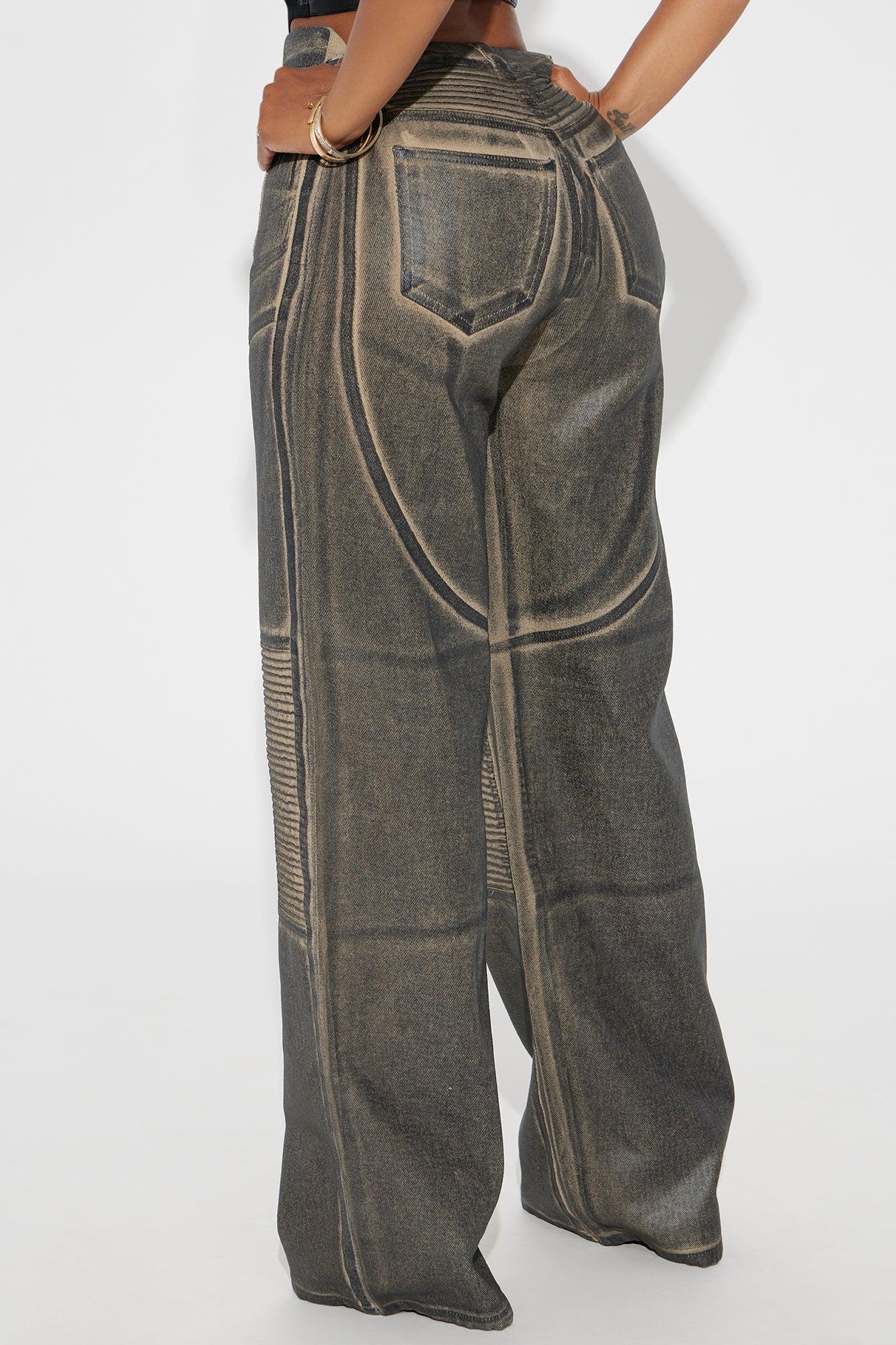 Thrill Of Me Moto Faux Leather Pant - Black Product Image