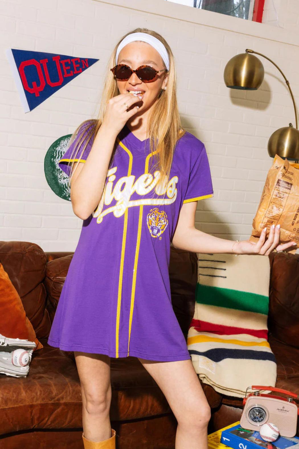 LSU Baseball Jersey Dress Product Image