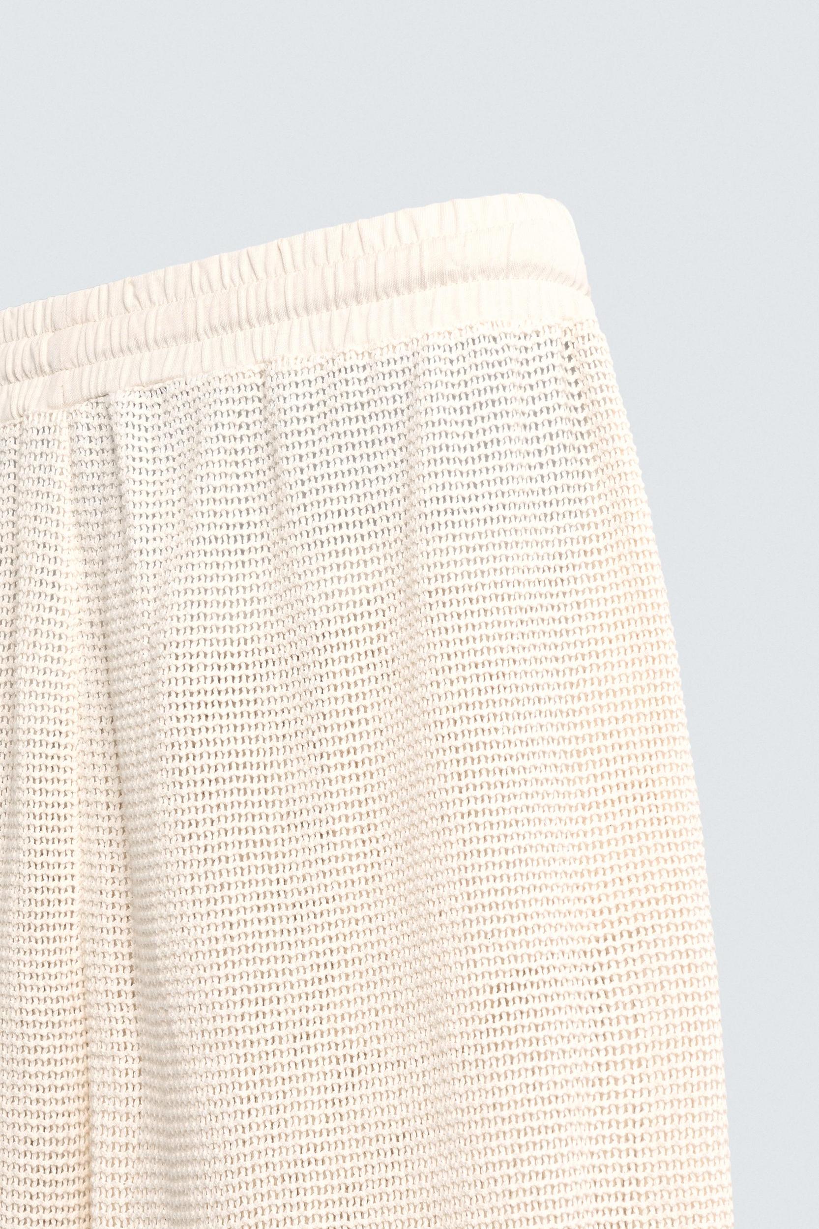 RELAXED FIT OPEN WEAVE PANTS Product Image
