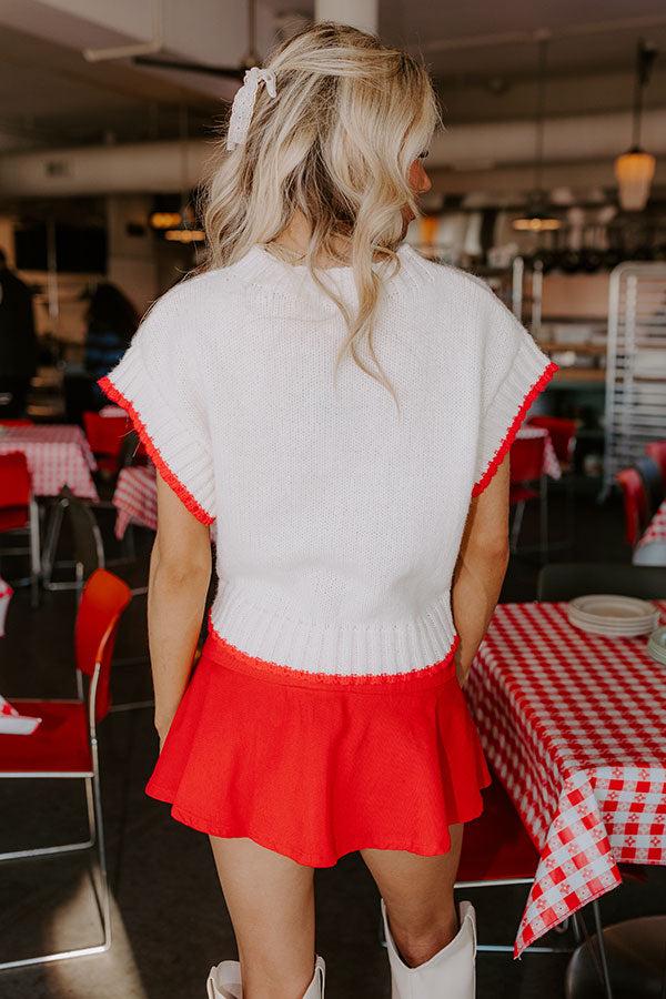 Love At First Sight Knit Sweater Top Product Image