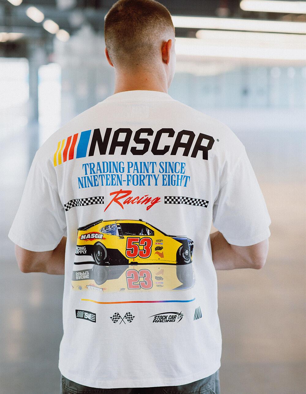 TILLYS x NASCAR Trading Paint Mens Boxy Tee - WHITE Product Image