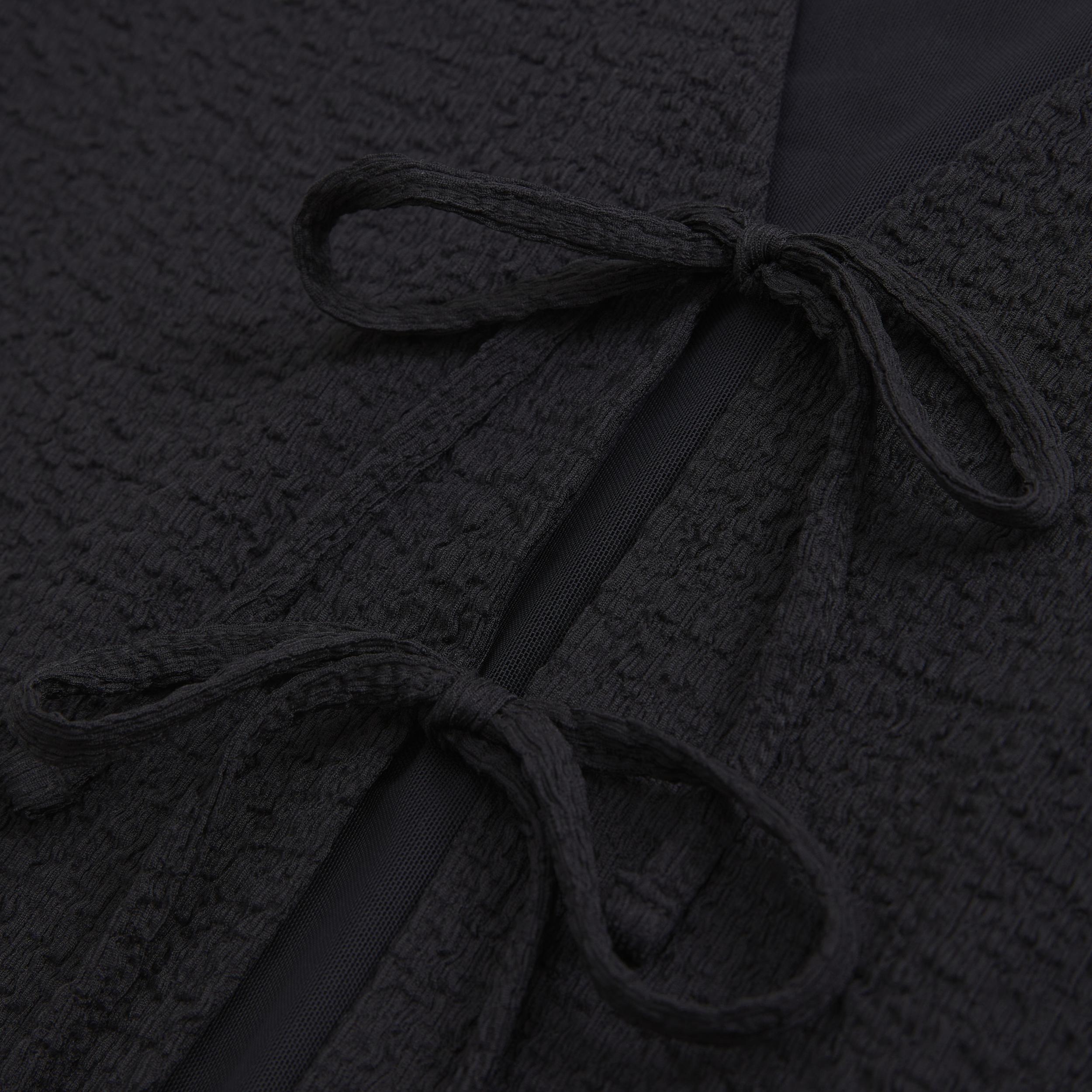 Bubble Knit Tie-Front Top Product Image