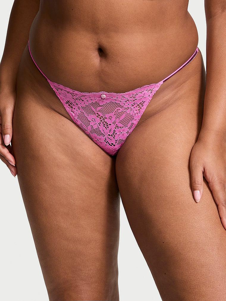 Twinkle Strap Lace V-String Panty Product Image