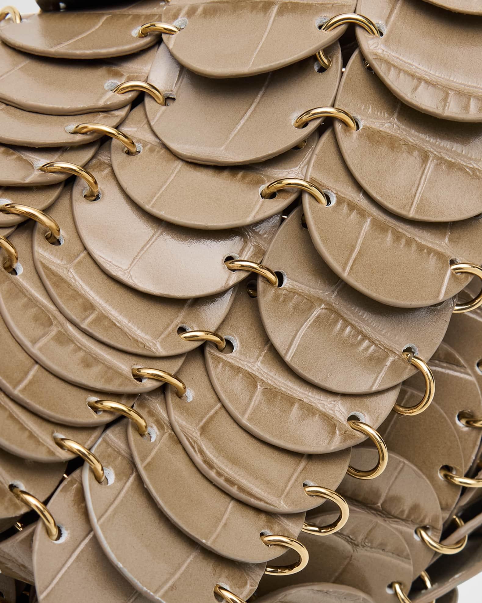 Sac a Main Croc-Embossed Disk Link Shoulder Bag Product Image