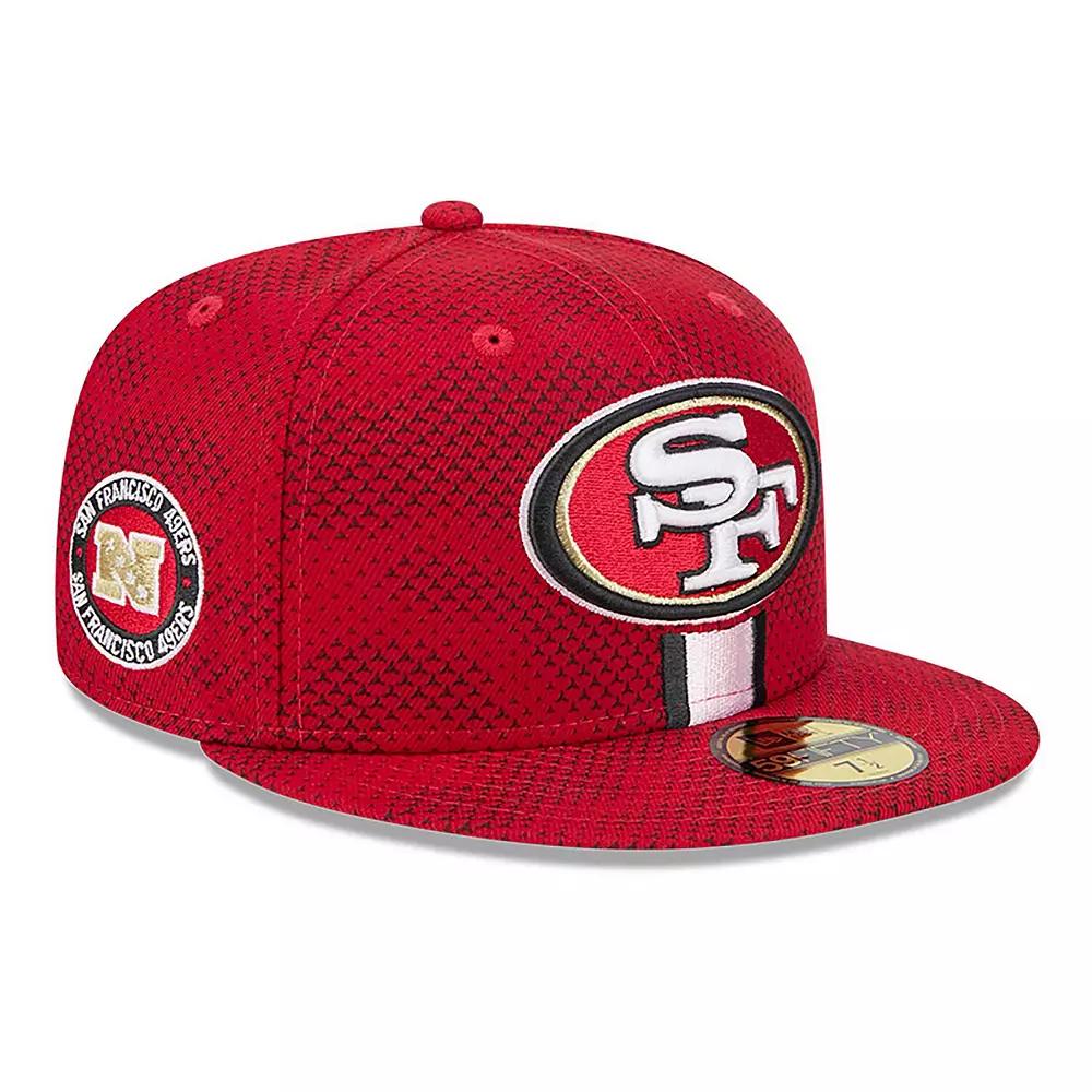 Men's New Era Scarlet San Francisco 49ers 2024 Sideline 59FIFTY Fitted Hat,  Product Image