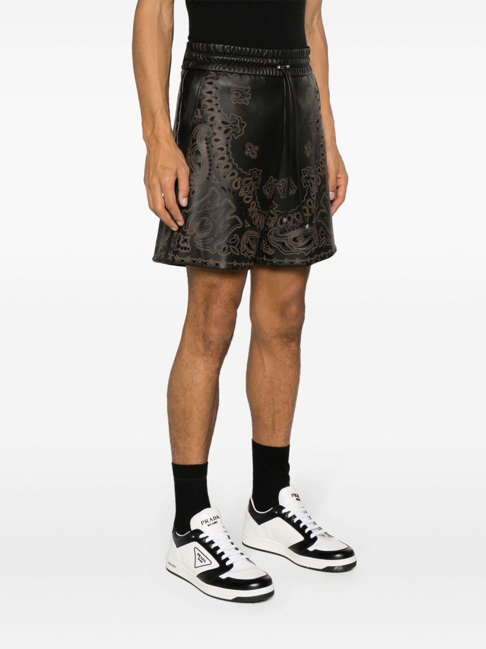 bandana leather shorts Product Image