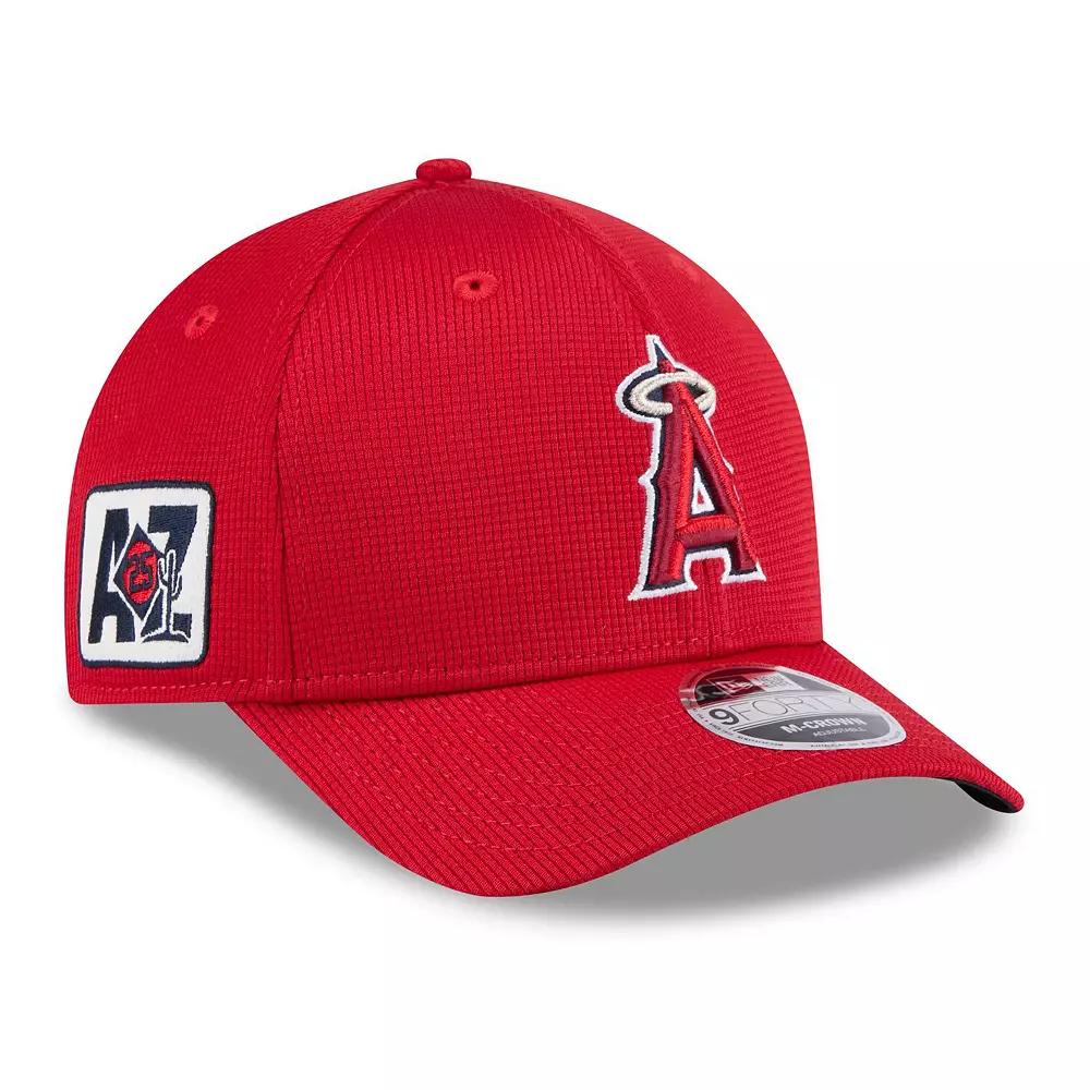 Men's New Era Red Los Angeles Angels 2025 Spring Training 9FORTY Adjustable Hat Product Image