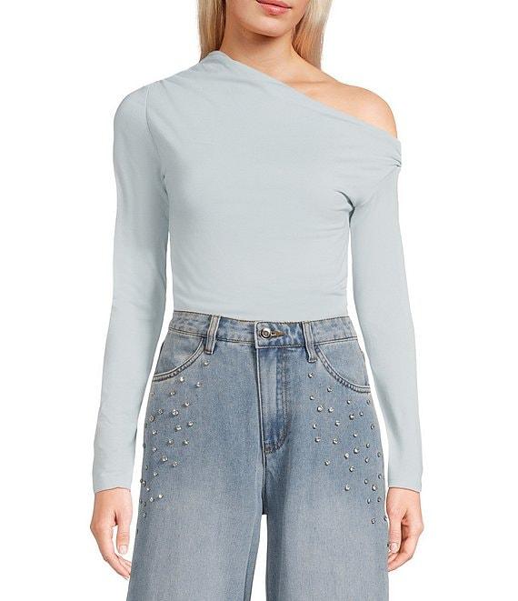 C&V Chelsea & Violet Long Sleeve Off-The-Shoulder Bodysuit Product Image