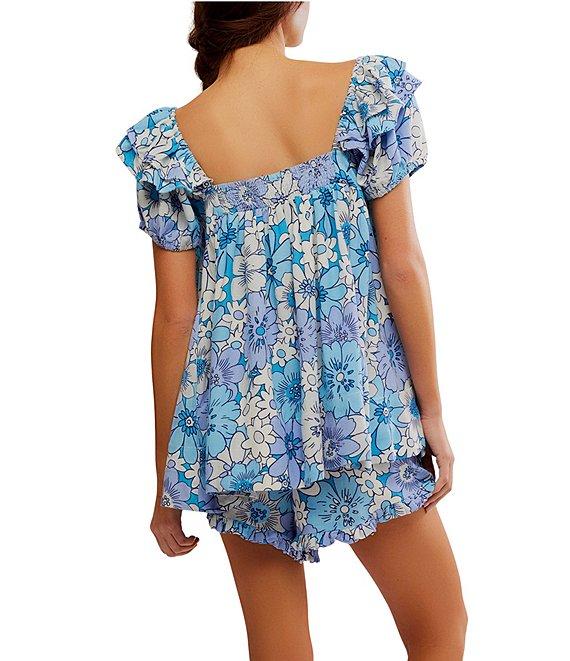 Free People Maggy Mae Floral Print Coordinating Short Set Product Image