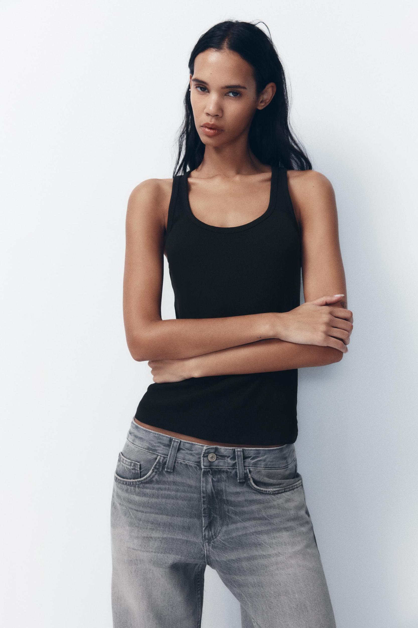 FULL LENGTH TRF MID-RISE WIDE LEG JEANS Product Image