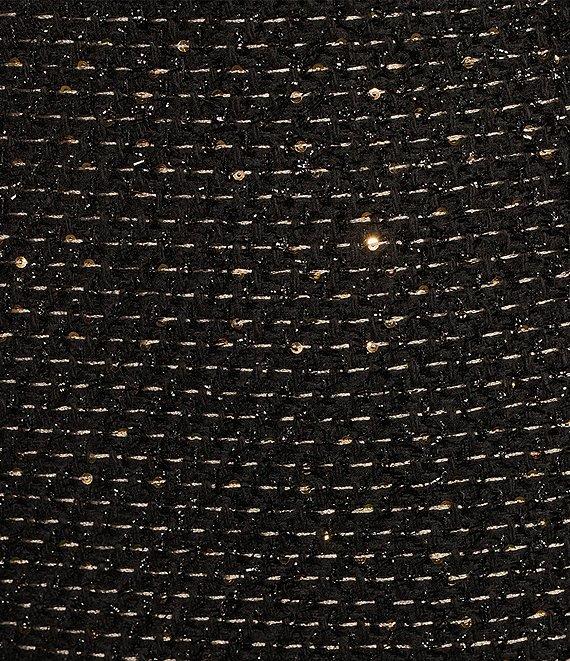 Antonio Melani Paris Metallic Tweed A-Line Coordinating Mini Skirt Product Image