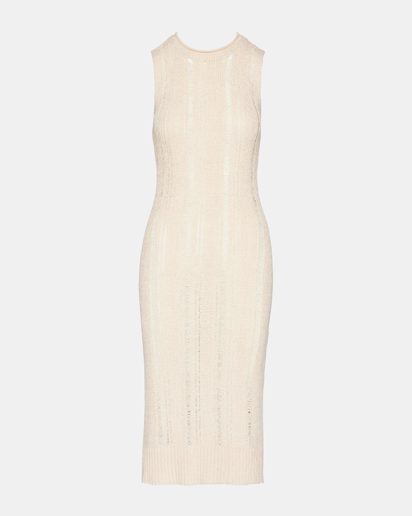 AMIRAH SWEATER DRESS BEIGE Female Product Image