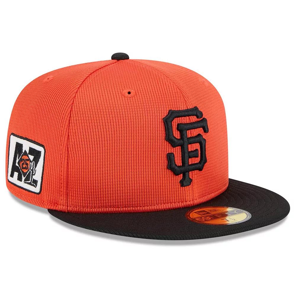 Men's New Era Orange/Black San Francisco Giants 2025 Spring Training 59FIFTY Fitted Hat,  Product Image