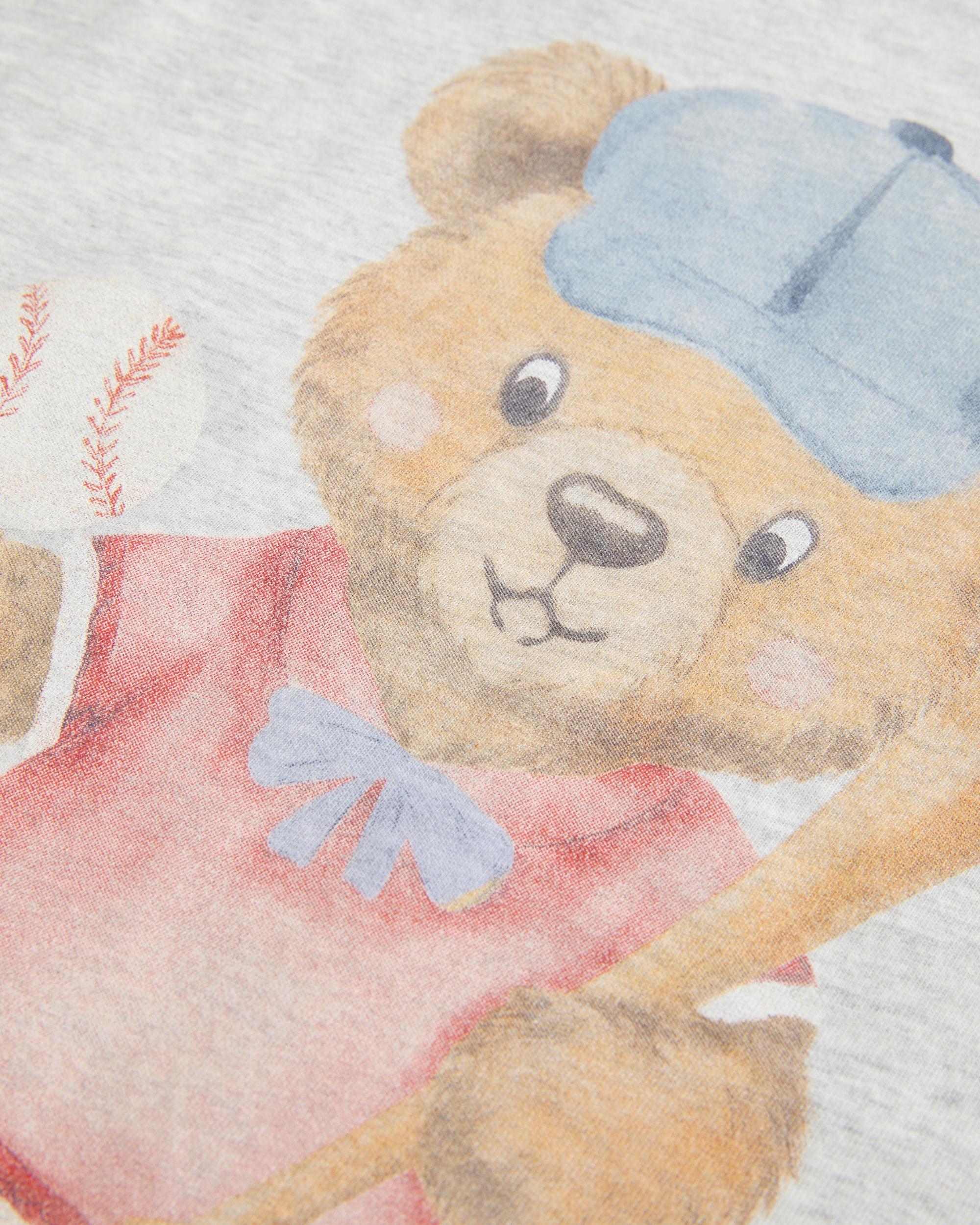 Easy Off-the-Shoulder Baseball Graphic Tee Product Image