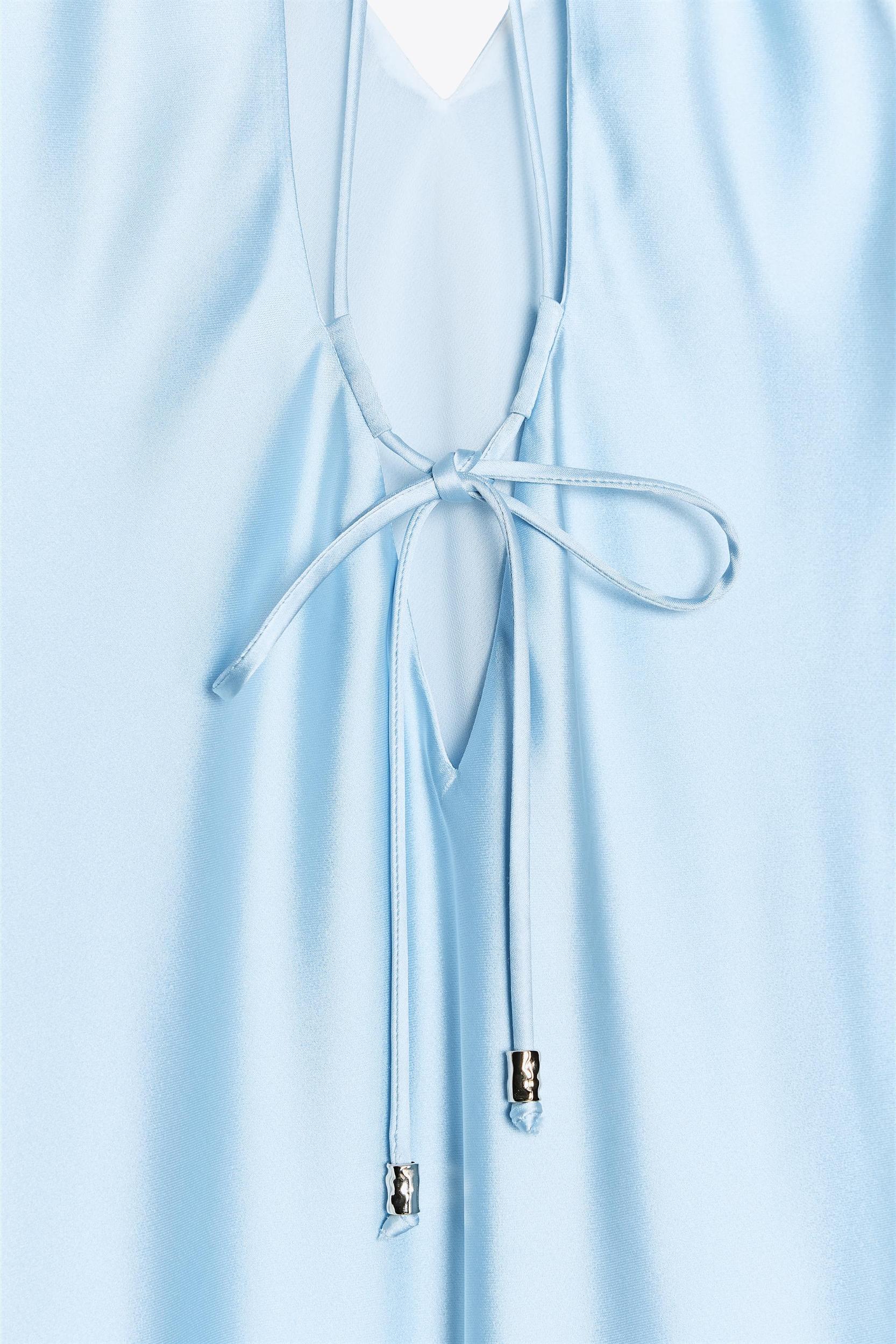 SATIN LINGERIE STYLE MIDI DRESS Product Image