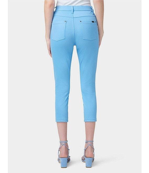 HUE Hi-Rise Ultra Soft Denim Capri Leggings Product Image