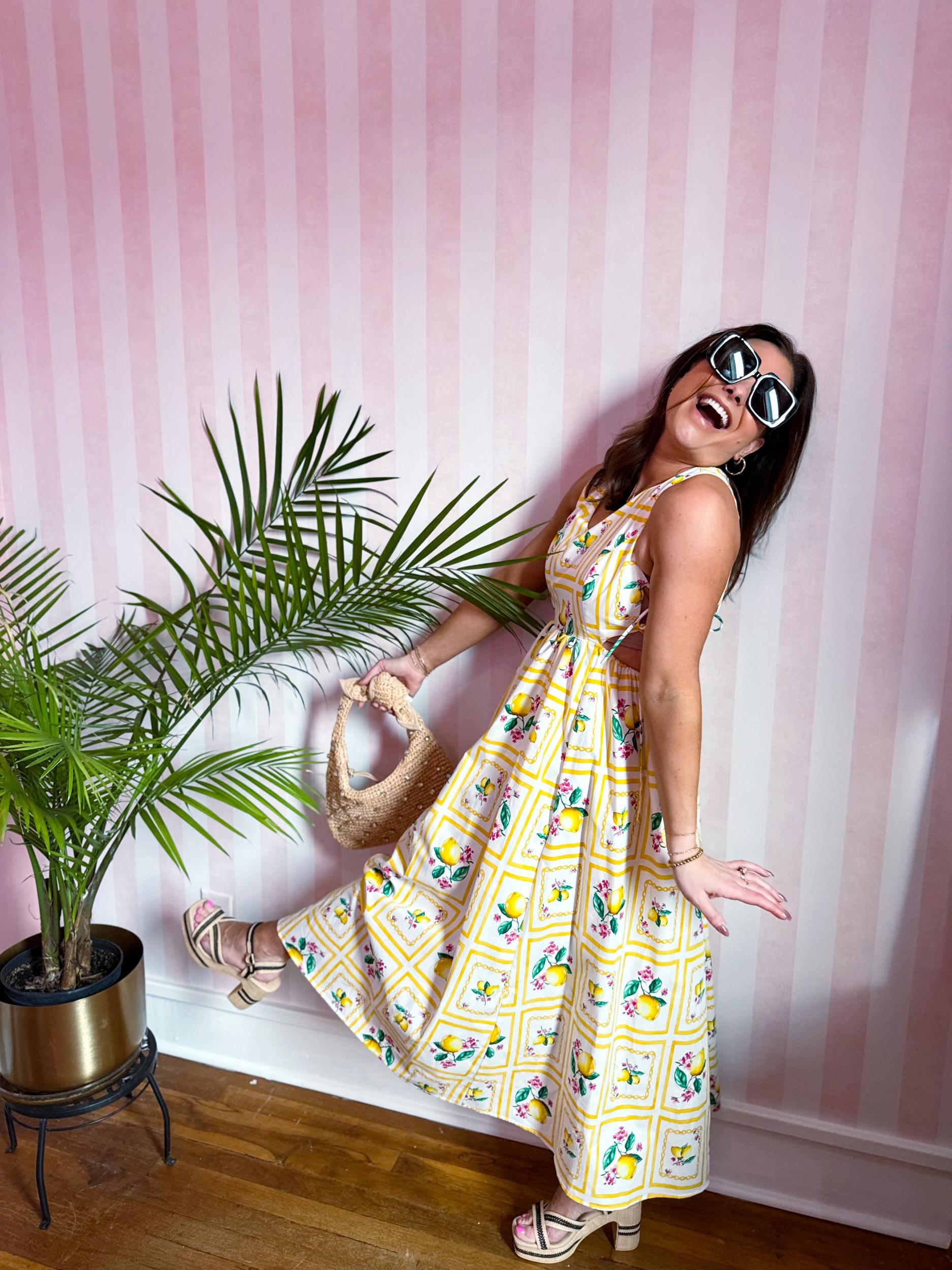 Santorini Citrus Maxi Dress Product Image