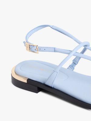 Metallic Accent Leather Sandal Product Image