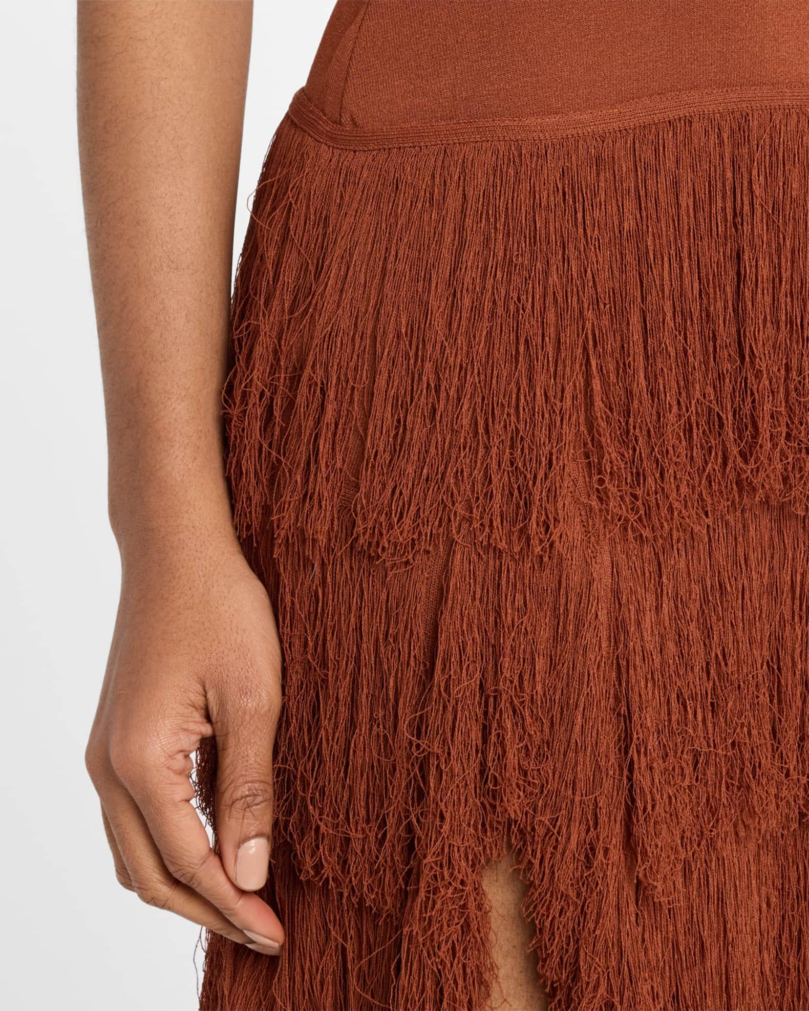 Donzetta Knit Fringe Dress Product Image