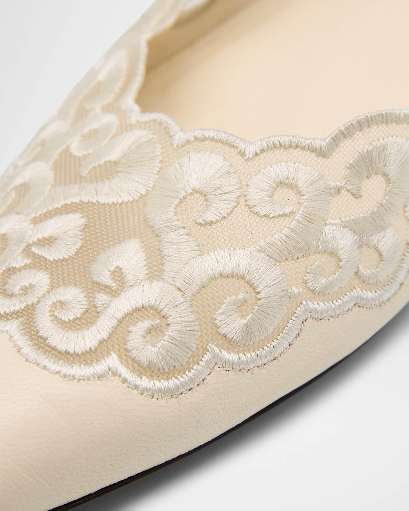 Ziva Leather Ballerina Flats Product Image