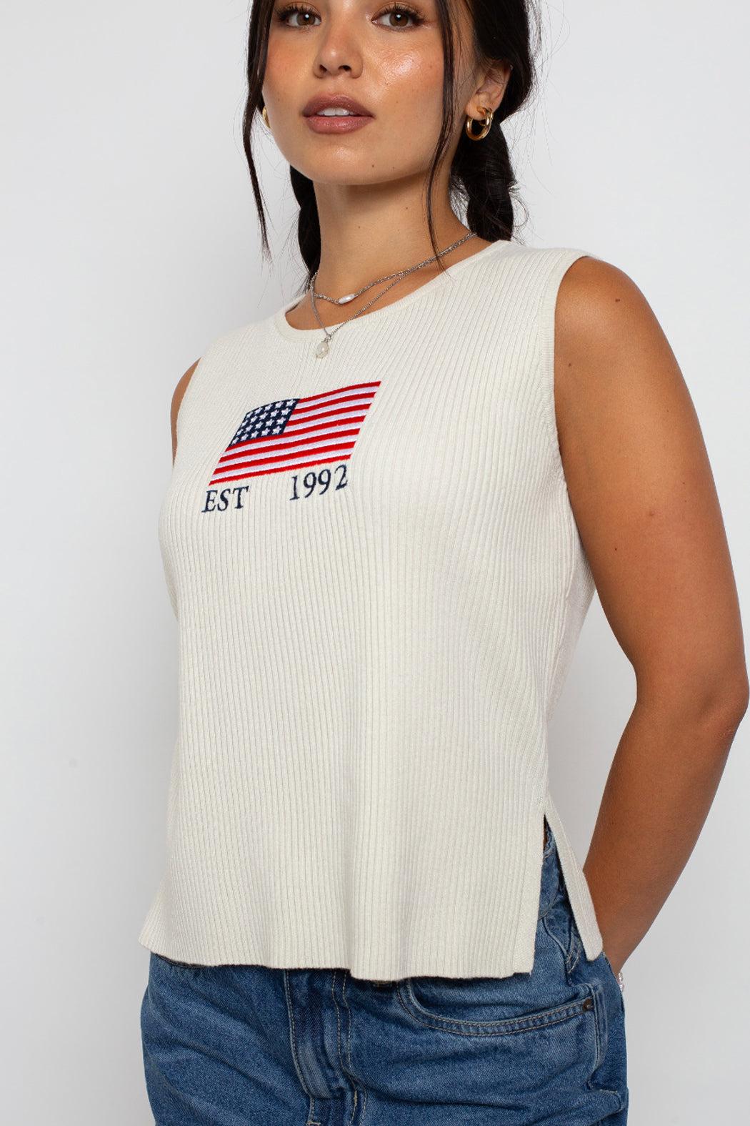 Americana Sweater Vest Product Image