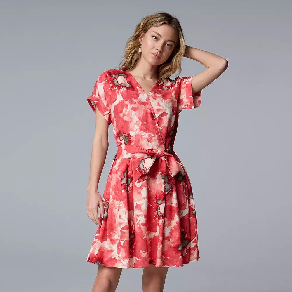 Women's Simply Vera Vera Wang Wrap Tie-Front Dress,  Product Image