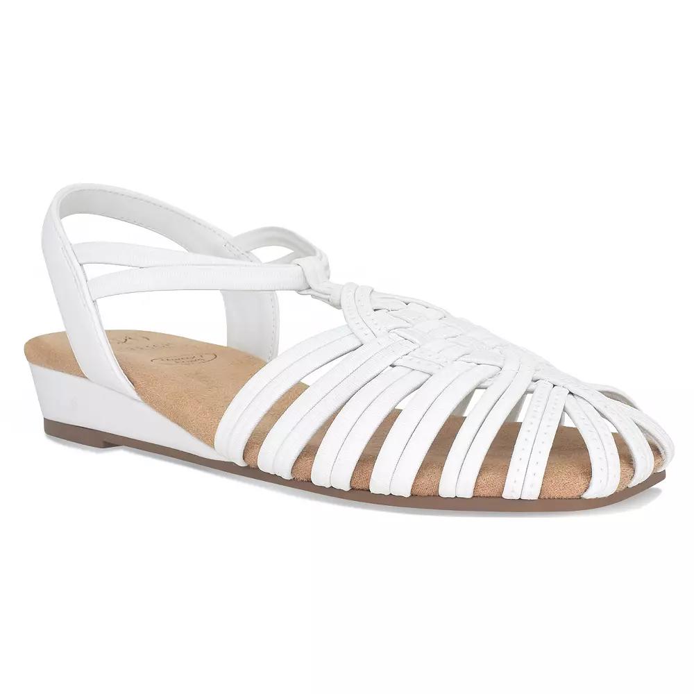 Impo Rumi Women's Stretch Memory Foam Sandals, Size: 8.5 Medium, White Product Image