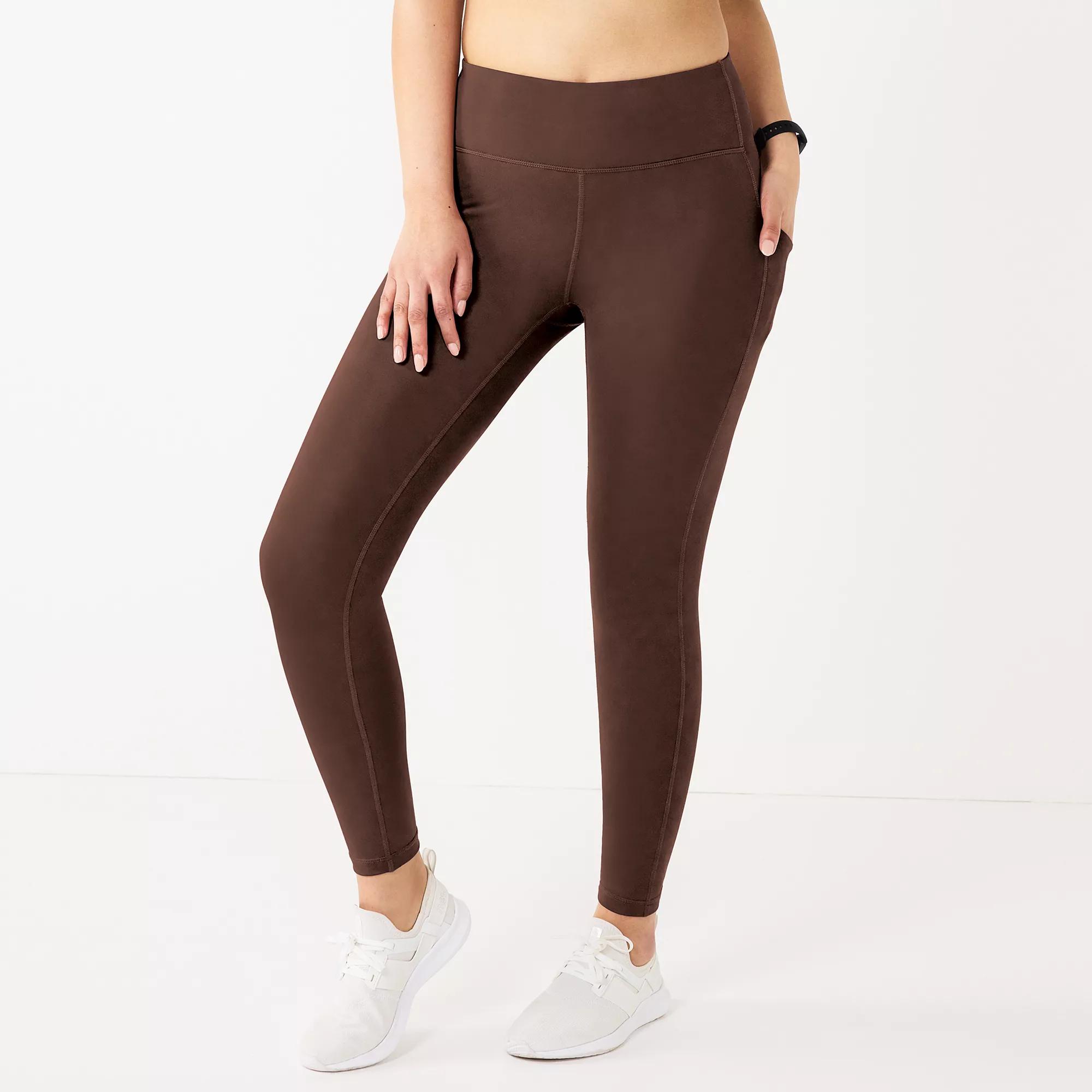 Womens Tek Gear Ultrastretch High-Waisted Side Pocket 7/8 Leggings Product Image