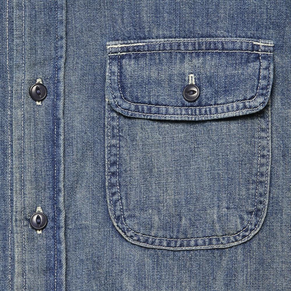 Earl Selvedge Denim Shirt - Washed Indigo Product Image