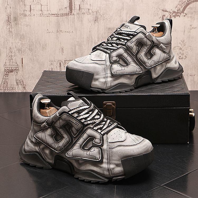 Lettering Platform Sneakers Product Image