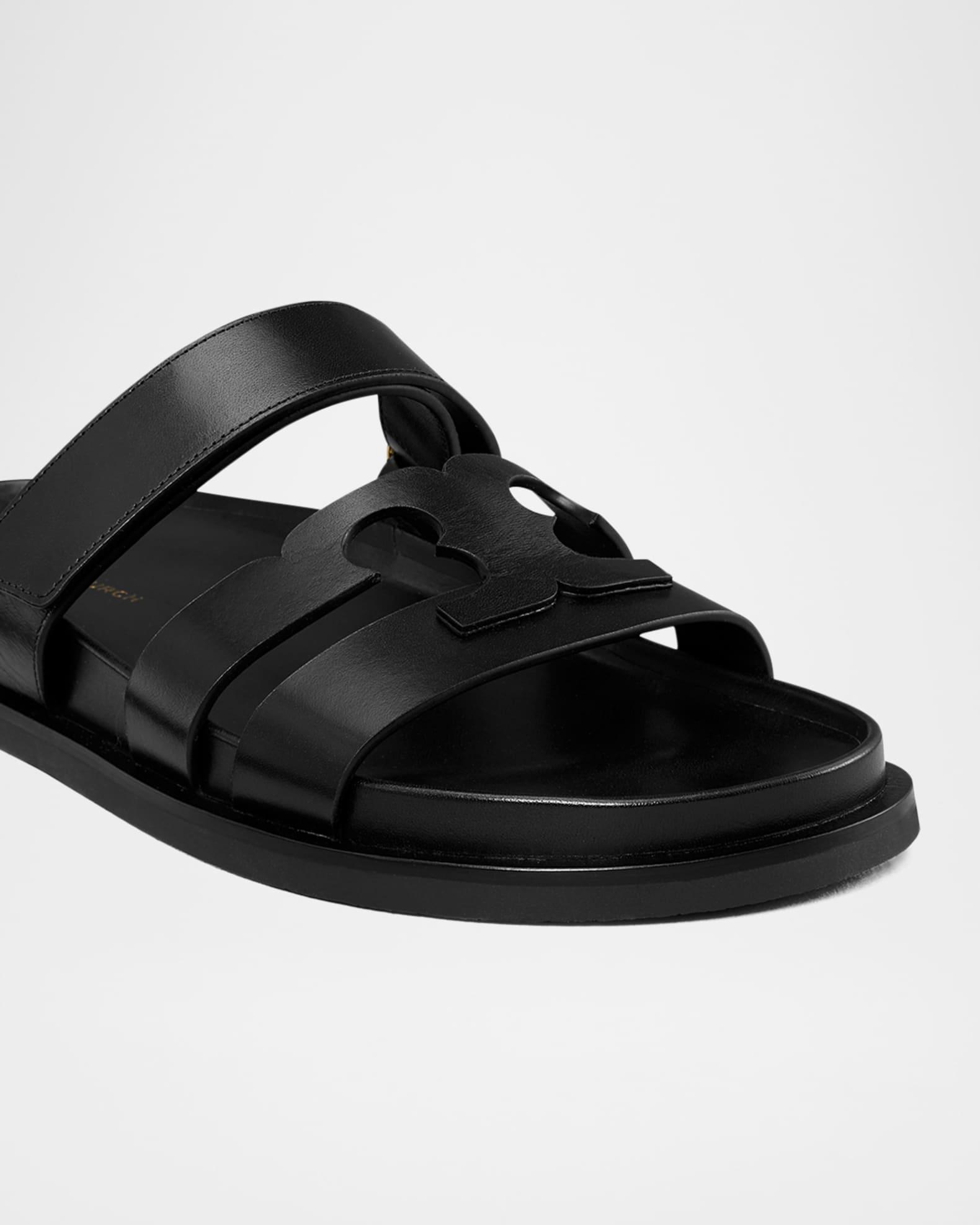 Ines Leather Triple-Band Sport Mule Sandals Product Image