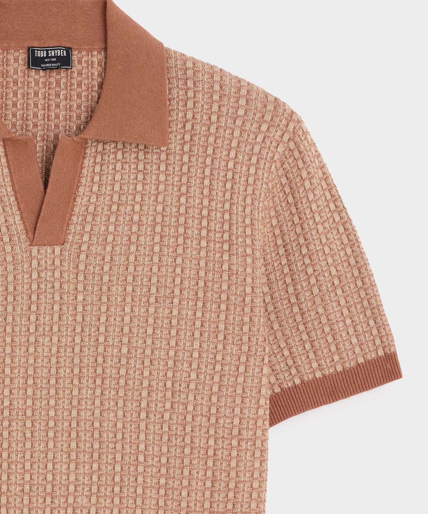 Linen Geometric Montauk Sweater Polo Product Image