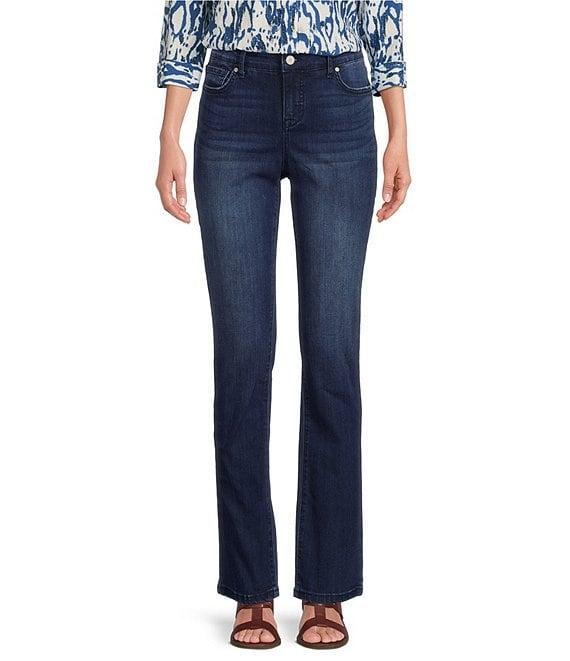 Code Bleu Chelsea Straight Leg High Rise Stretch Denim Jeans Product Image