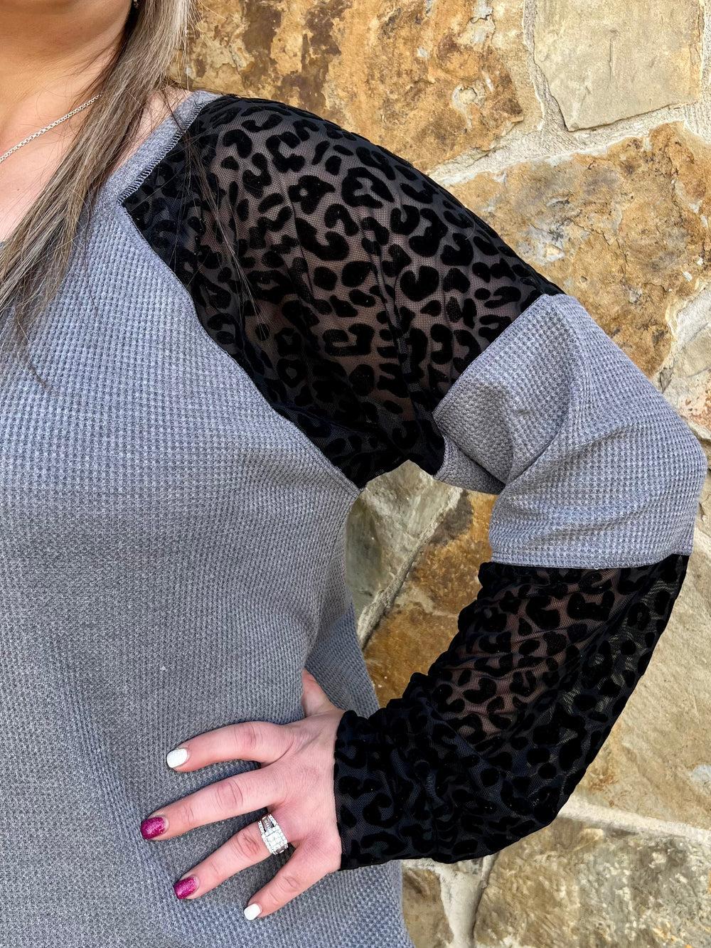 PLUS Sheerly Leopard Thermal Top-2 colors* Product Image