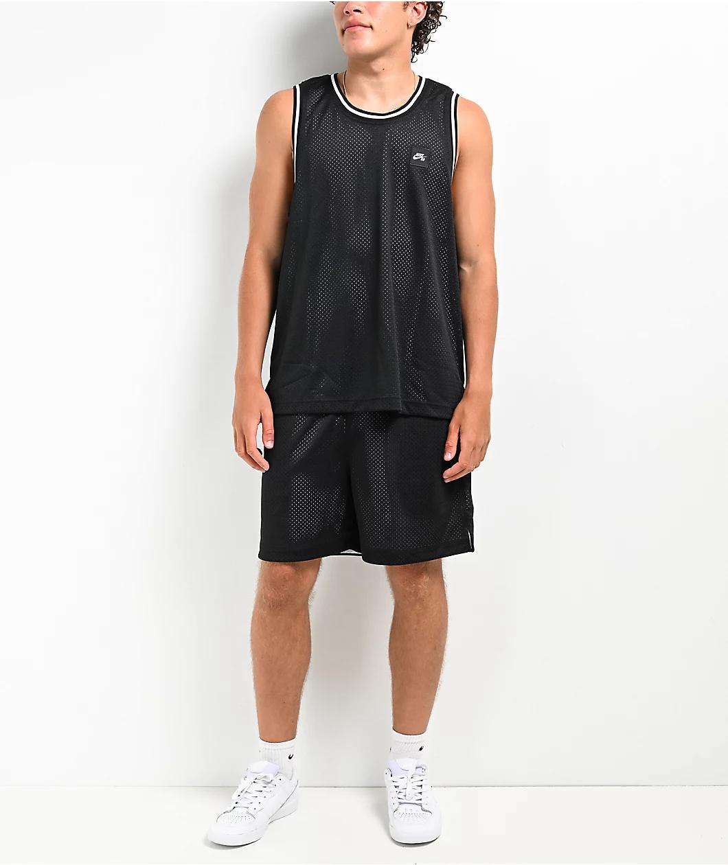 Nike SB Reversible Black & White Basketball Shorts Product Image