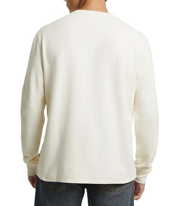 Guess Long Sleeve Waffle-Knit Mini Triangle T-Shirt Product Image