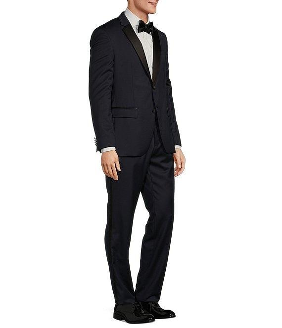 Hugo Boss Slim Fit Flat Front Solid 2-Piece Tuxedo Suit Product Image