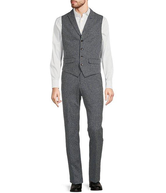 Murano Alex Slim Fit Check Flat Front Suit Separates Dress Pants Product Image