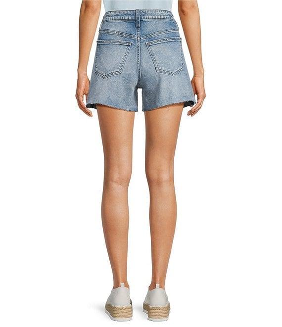 KUT from the Kloth Taylor High Rise Stretch Denim Shorts Product Image