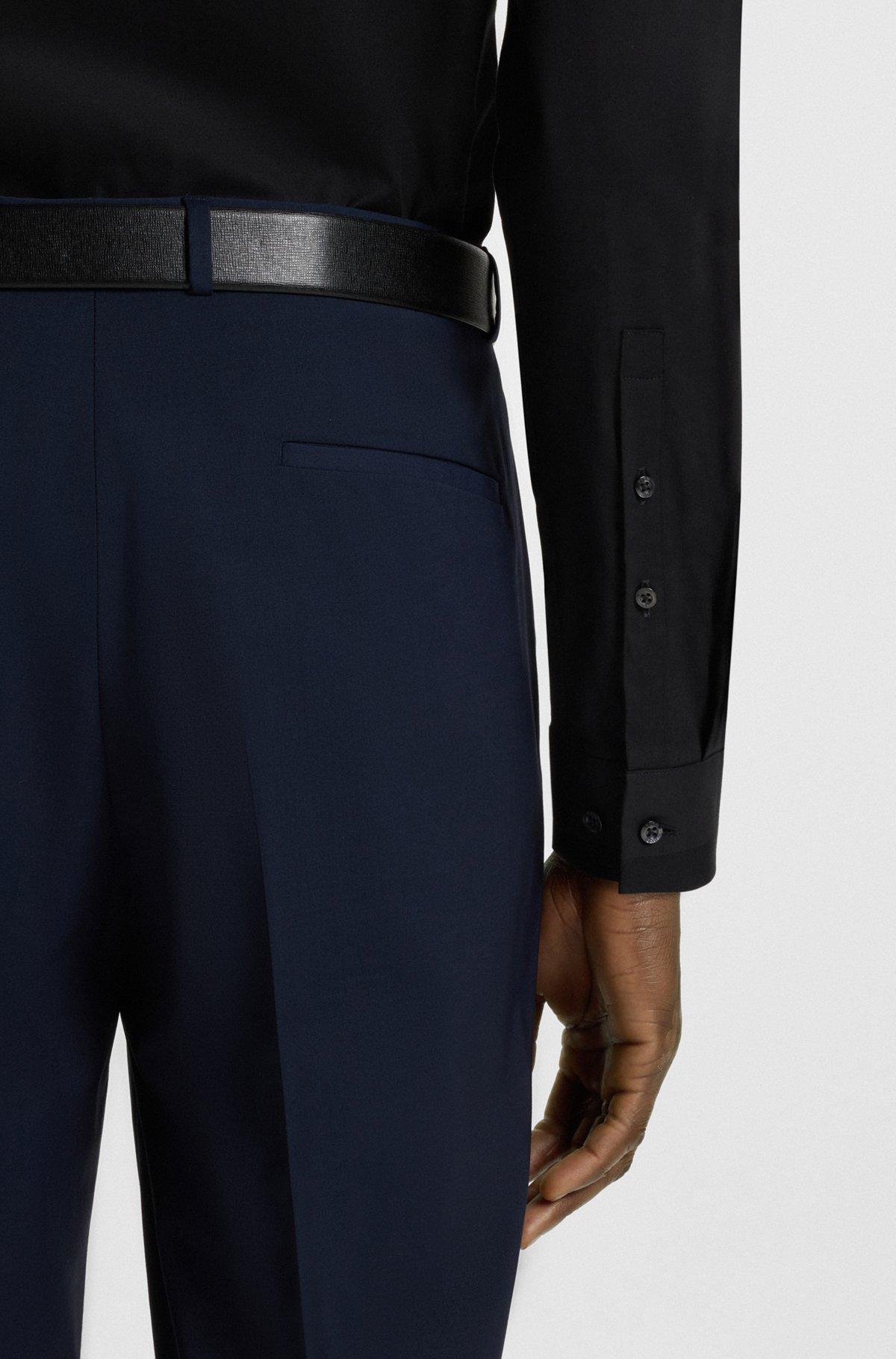 Extra-slim-fit shirt in stretch-cotton canvas Product Image