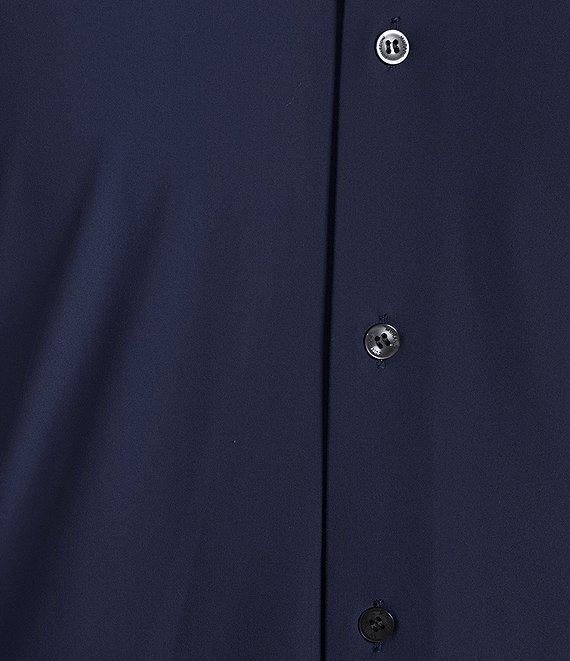 Murano Big & Tall Collezione Canclini Slim-Fit Solid Long-Sleeve Techno Woven Shirt Product Image