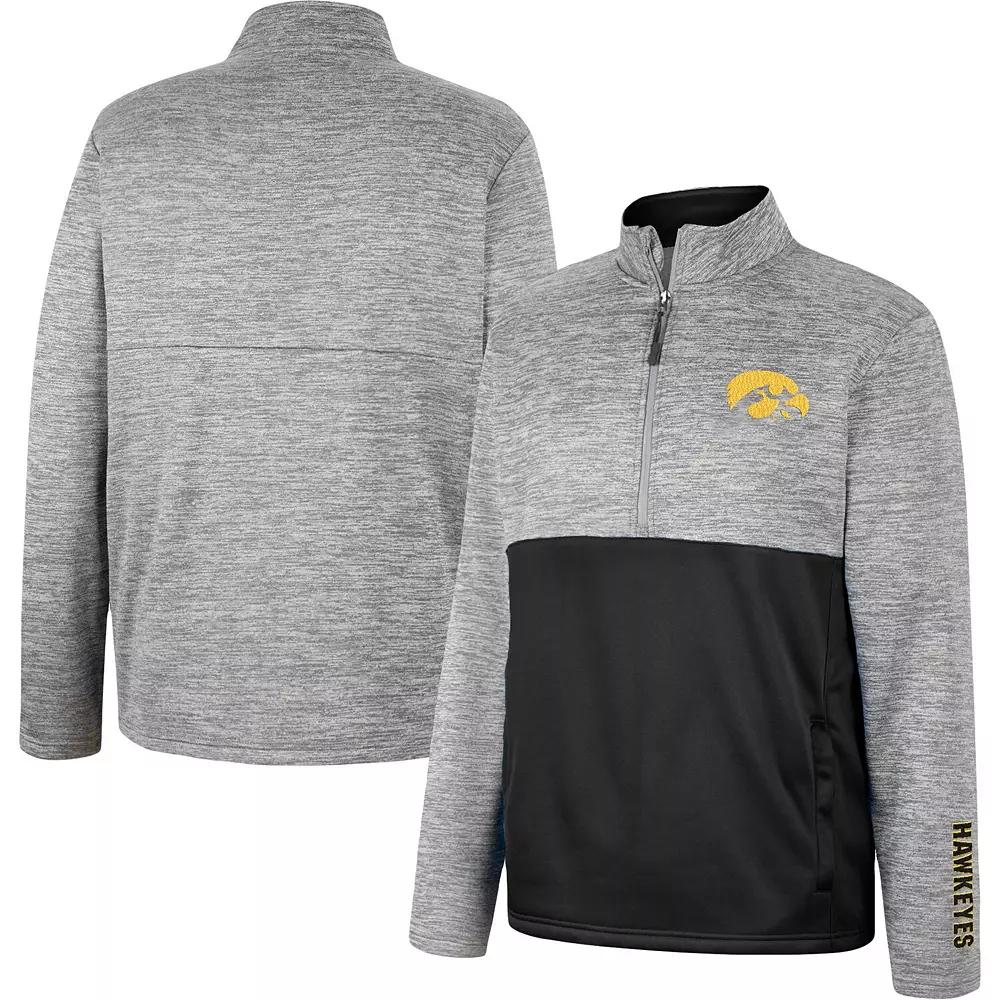Men's Colosseum Gray Iowa State Cyclones John Half-Zip Jacket,  Product Image