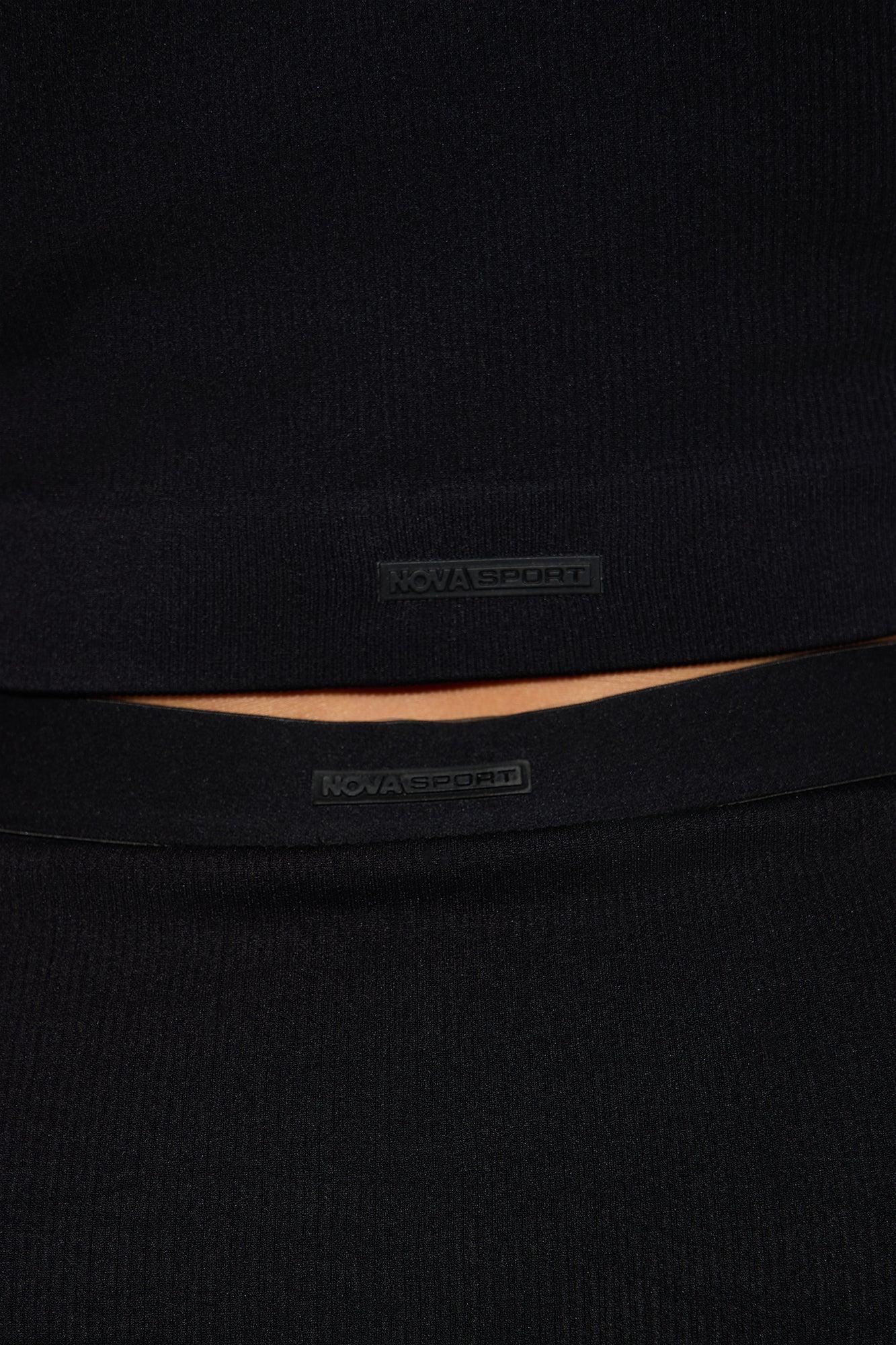 Members Only Effortless Seamless Active Top - Black Product Image