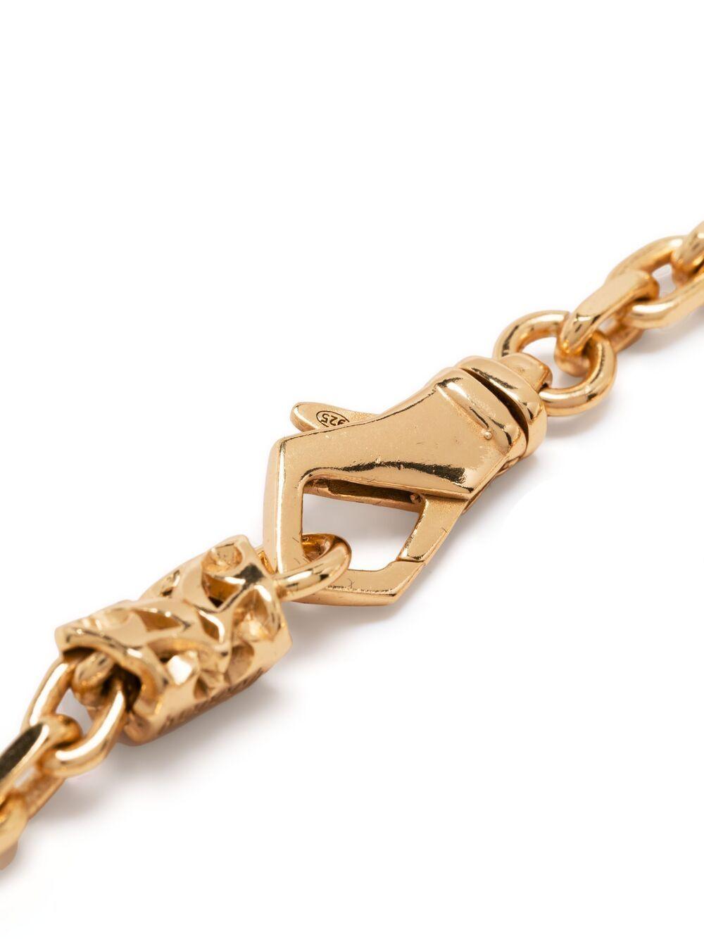 coin-pendant chain-link bracelet Product Image