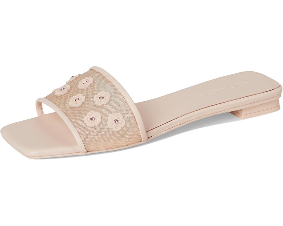 Sculpted C Metallic Leather Flat Sandals Product Image