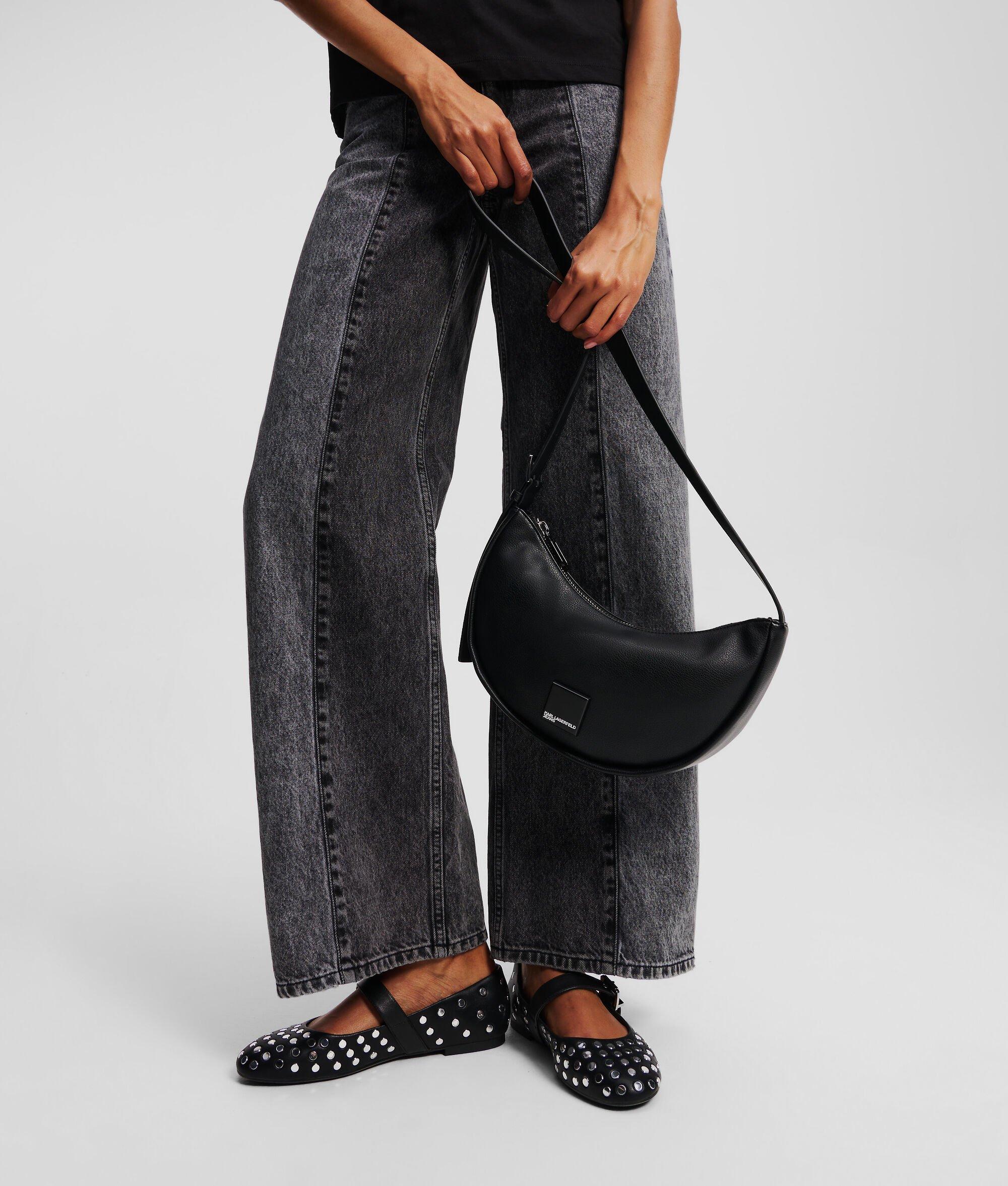 KLJ BOX LOGO SOFT HALF-MOON SHOULDER BAG Product Image