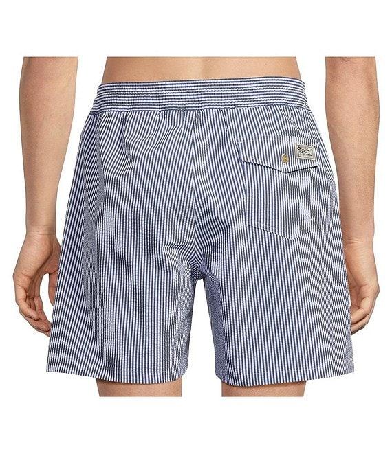 Polo Ralph Lauren Traveler Classic Bengal-Stripe 5.75 Inseam Swim Trunks Product Image