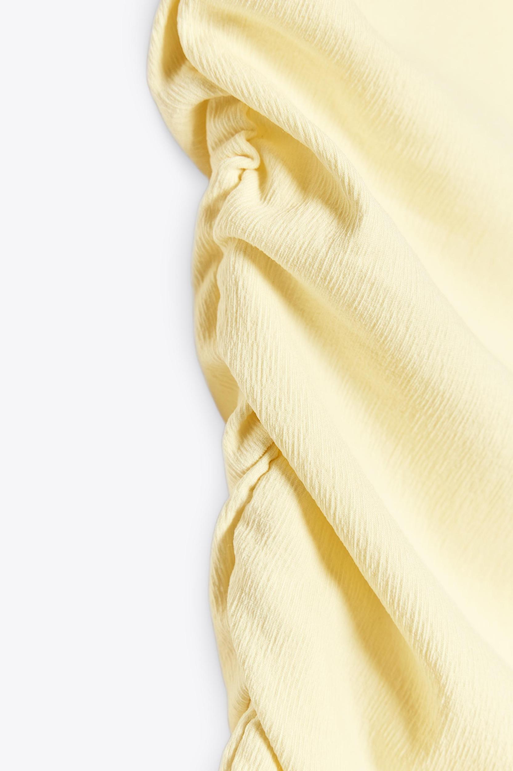 RUCHED TEXTURED DRESS Product Image