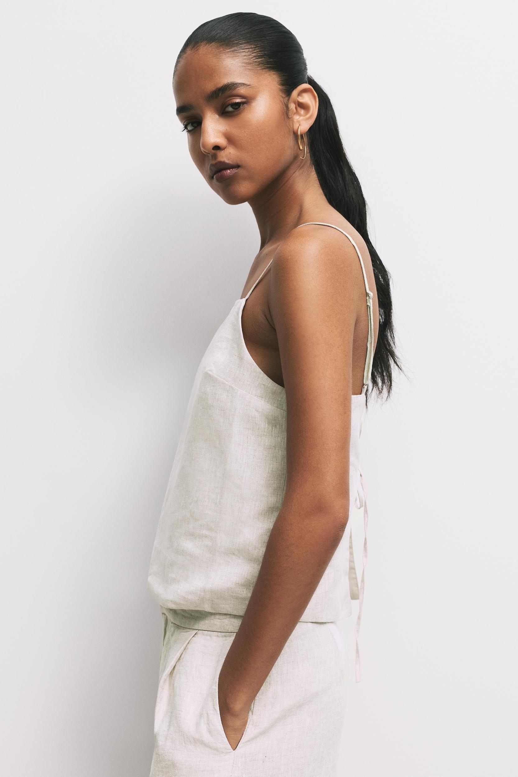 100% linen top Product Image