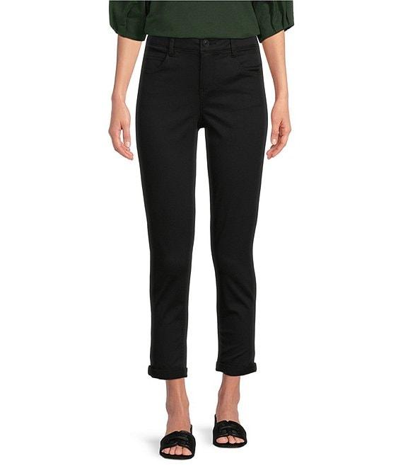 Gibson & Latimer Perfect Fit Twill Mid Rise Roll-Cuff Skinny Jeans Product Image